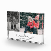 Grandma Vast manuscript Twee Fotocadeaus Fotoblokken (Rechts)