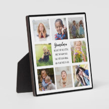 Grandma Verse 8 Photo Tabletop Plaque met Easel