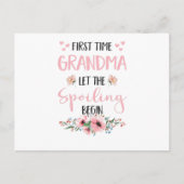 Grandma Vertant Omi Grandouders Baby Flowers Briefkaart (Voorkant)