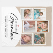 Grandma we houden van je 6 Fotoscriptantenne Fleece Deken (Voorkant (Horizontaal))