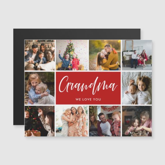Grandma we houden van je foto Collage (Voorkant / Achterkant)