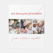 Grandma we houden van je foto Collage Fleece Blank (Voorkant)