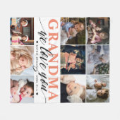 Grandma we houden van je foto Collage Fleece Blank (Voorkant (Horizontaal))