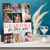 Grandma we houden van je foto Collage Fotoplaat (Zijkant)