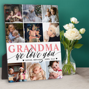 Grandma we houden van je foto Collage Fotoplaat