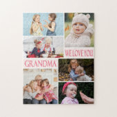Grandma we houden van je foto Collage Legpuzzel (Verticaal)