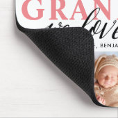 Grandma we houden van je foto Collage Muismat (Hoek)