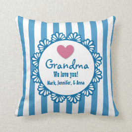 GRANDMA We houden van je met hart en strepen B02 Kussen
