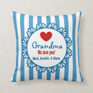 GRANDMA We houden van je met hart en strepen V03 Kussen