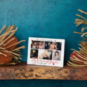 Grandma we houden van je moderne fotocollage fotoplaat (Zijkant)