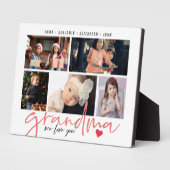 Grandma we houden van je moderne fotocollage fotoplaat (Zijkant)
