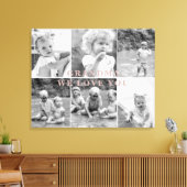 Grandma we houden van je zes foto's Collage Canvas Afdruk (Insitu (Woonkamer))