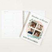 Grandma we love you 6 Photo Collage Eucalyptus Planner (Display)