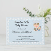 GrandMa wordt Baby shower Invitation Kaart (Staand voorkant)