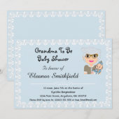 GrandMa wordt Baby shower Invitation Kaart (Voorkant / Achterkant)