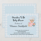 GrandMa wordt Baby shower Invitation Kaart (Voorkant / Achterkant)