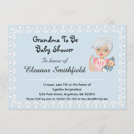 GrandMa wordt Baby shower Invitation Kaart