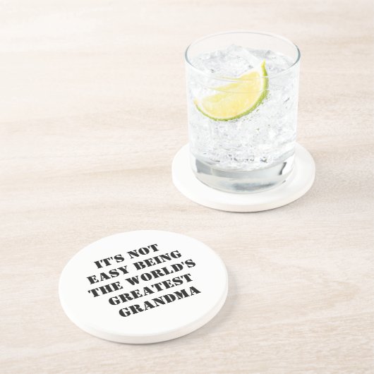 Grandma Zandsteen Onderzetter (Zijkant)