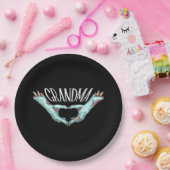 Grandma Zombie Hand Heart Halloween Costume Famili Papieren Bordje (Feest)