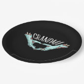 Grandma Zombie Hand Heart Halloween Costume Famili Papieren Bordje (Gekanteld)