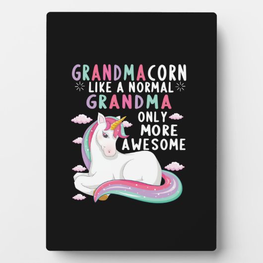 Grandmacorn Like A Normal Grandma Only More Awesom Fotoplaat (voorkant)