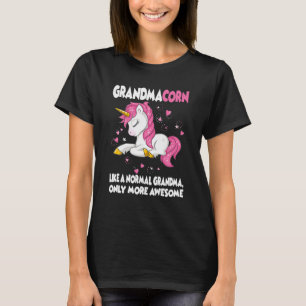 Grandmacorn Schattige Oma Eenhoorn Lover Moederdag T-shirt