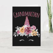 Grandmacorn Unicorn Grandma Premium  Kaart (Voorkant)