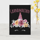 Grandmacorn Unicorn Grandma Premium  Kaart (Gele Bloem)