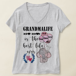 Grandmalife is de beste persoonlijke grootmoeder t-shirt
