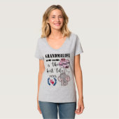 Grandmalife is de beste persoonlijke grootmoeder t-shirt (Voorkant volledig)