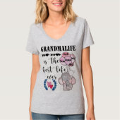 Grandmalife is de beste persoonlijke grootmoeder t-shirt (Voorkant)