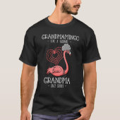 Grandmamingo Grandma Flamingo Grandma Grandmoeder T-shirt (Voorkant)