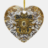 Grandmarch-monogram Keramisch Ornament (Voorkant)