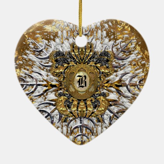 Grandmarch-monogram Keramisch Ornament (Achterkant)