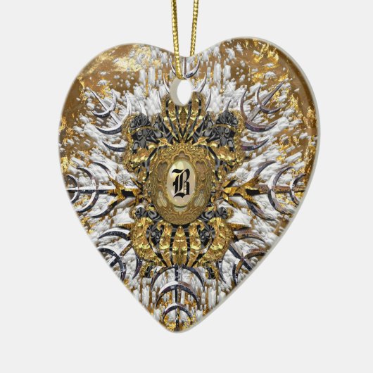 Grandmarch-monogram Keramisch Ornament (Links)