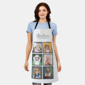 Grandma's Angels Custom Six Photo Template Schort (Gedragen)