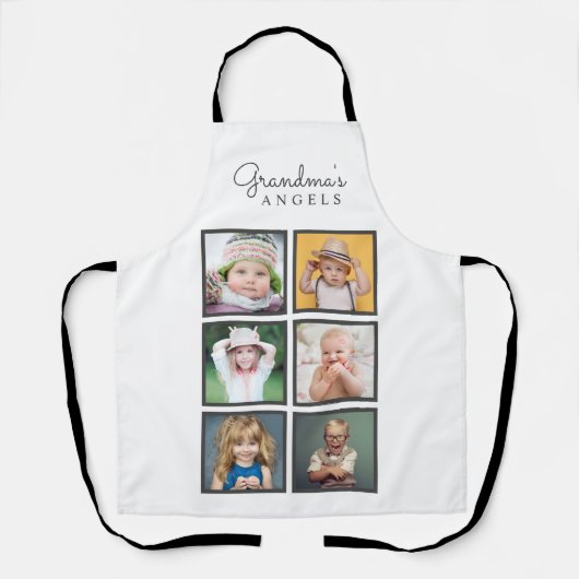 Grandma's Angels Custom Six Photo Template Schort (Voorkant)