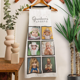 Grandma's Angels Custom Six Photo Template Schort