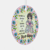Grandmas Baby Girl   Metalen Ornament (Voorkant Rechts)