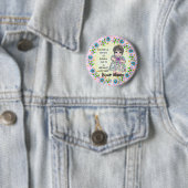Grandmas Baby Girl Ronde Button 5,7 Cm (In situ)