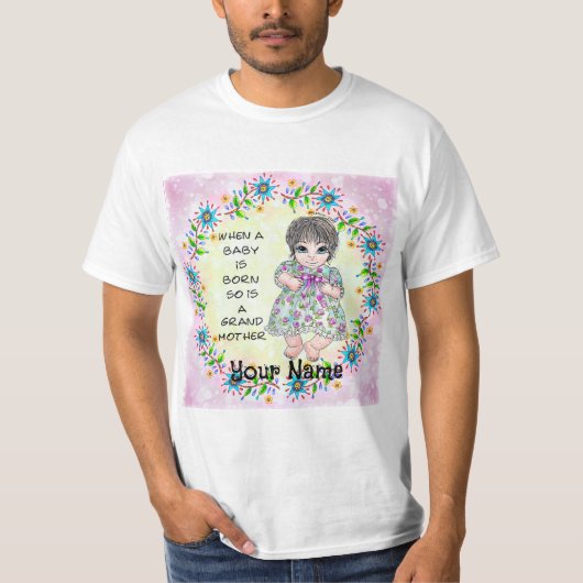Grandmas Baby Girl  t-shirt (Voorkant)
