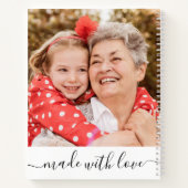 Grandma's Best Recipes Cookbook 5 Foto Collage Notitieboek (Achterkant)