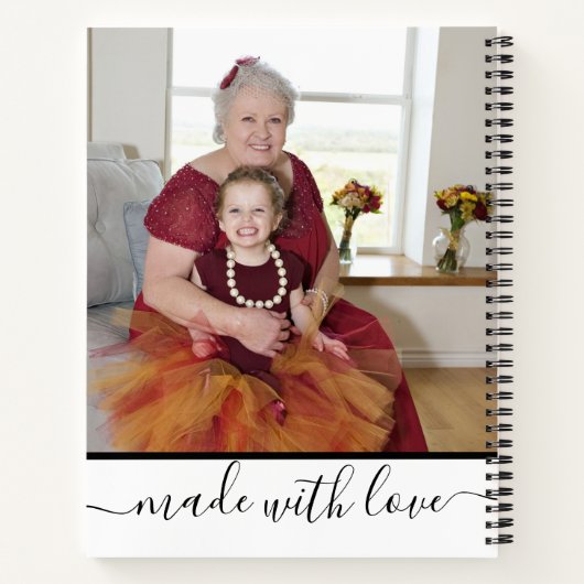 Grandma's Best Recipes Photo Cookbook Notitieboek (Achterkant)