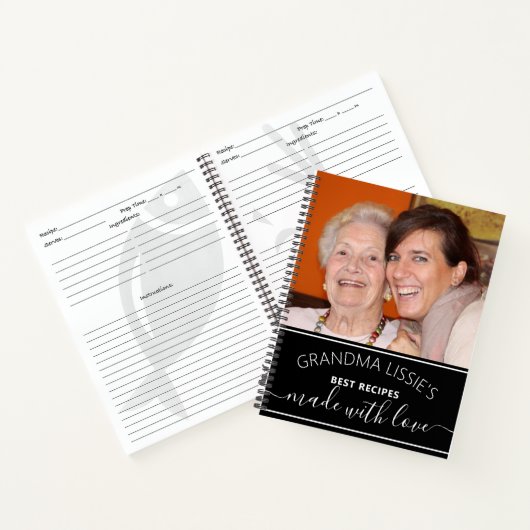 Grandma's Best Recipes Photo Cookbook Notitieboek (Binnen)