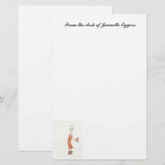 Grandmas Briefpapier (Voorkant / Achterkant)