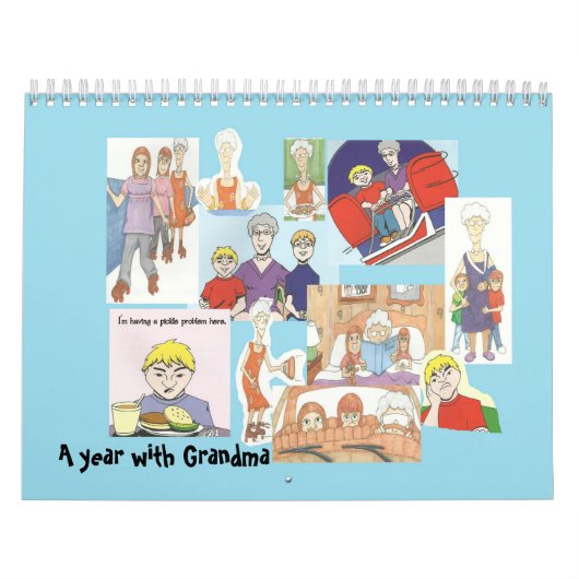 Grandmas collage agenda kalender (Hoes)