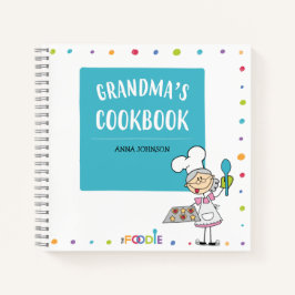 GRANDMA'S COOKBOOK - Persoonlijk blanco recept bo Notitieboek