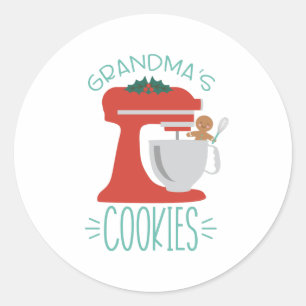 Grandmas Cookies Ronde Sticker