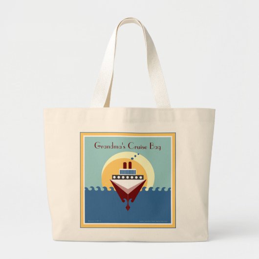 Grandma's Cruise Bag - Cruise Ship Canvas tas (Voorkant)