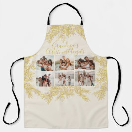 Grandma's Custom Elegant Christmas Photo Collage Schort